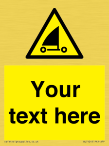 Custom Warning sand yachting